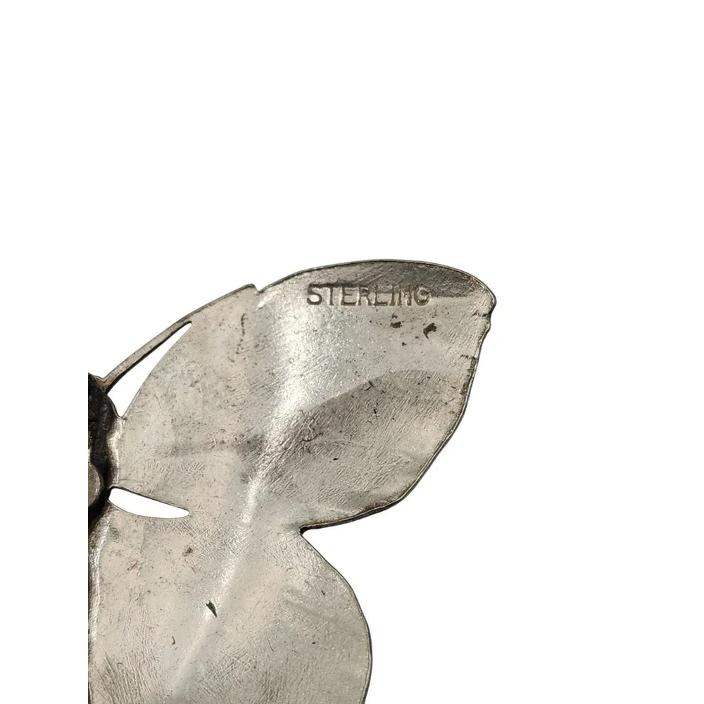 Vintage sterling silver BUTTERFLY Philadelphia Bell Travel‎ souvenir brooch pin